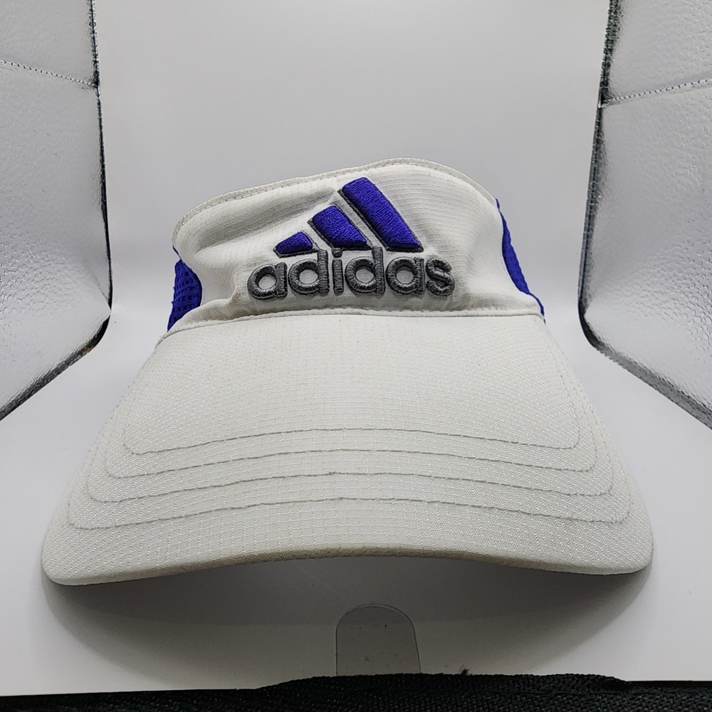 Adidas Golf TaylorMade Tour Preferred Visor White Purple Adjustable Hat Mens